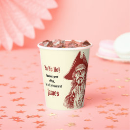 Vasos De Papel Fiesta de cumpleaños del pirata