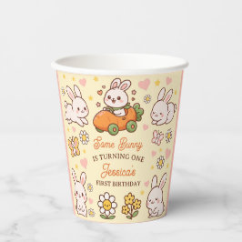 Vasos De Papel Fiesta de cumpleaños infantil caprichosa con conej