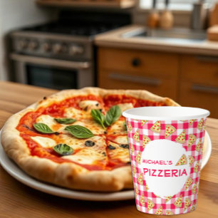 Vasos De Papel Fiesta de Cumpleaños Infantil Pizza
