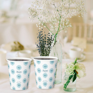 Vasos De Papel Fiesta de Cumpleaños Minimalista Elegante con Hort