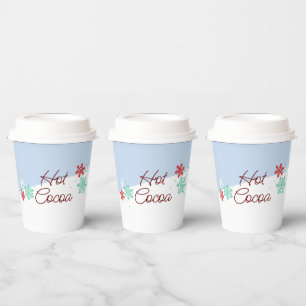 Vasos De Papel Fiesta de cumpleaños para el invierno del Hot Coco