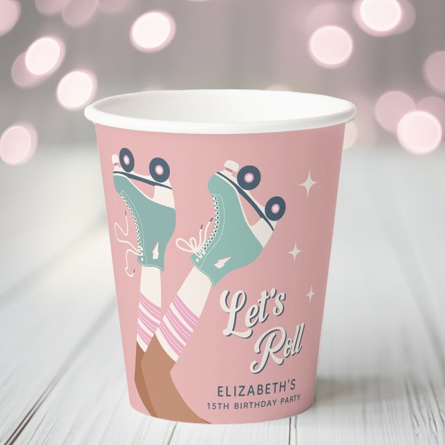 Vasos De Papel Fiesta de cumpleaños para el patinaje sobre patina (Subido por el creador)