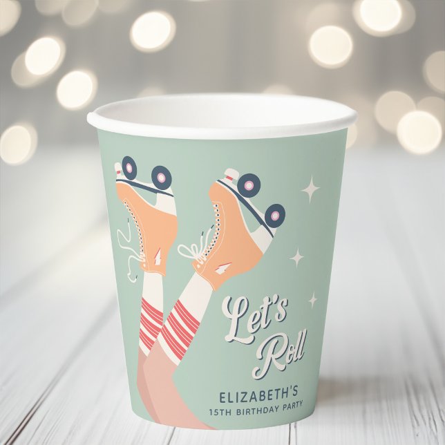 Vasos De Papel Fiesta de cumpleaños para el patinaje sobre ruedas (Subido por el creador)