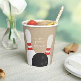 Vasos De Papel Fiesta de cumpleaños para niños Bowling