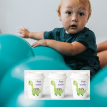 Fiesta de cumpleaños personalizada de Baby Dinosau