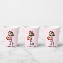 Vasos De Papel Fiesta de cumpleaños por Chica