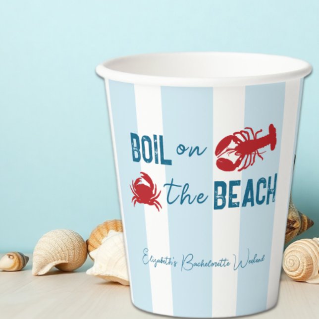 Vasos De Papel Fiesta de Despedida de Soltera con Mariscos Hervid (Subido por el creador)