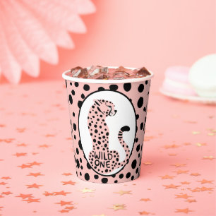 Vasos De Papel Fiesta de Despedida de Soltera Estampado de Leopar