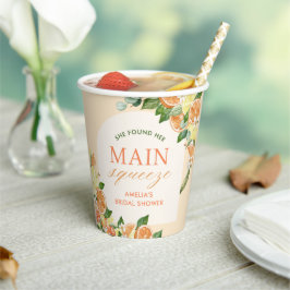 Vasos De Papel Fiesta de Despedida de Soltera Main Squeeze Citrus