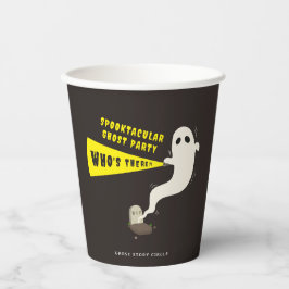 Vasos De Papel Fiesta de Fantasmas Espeluznante Halloween