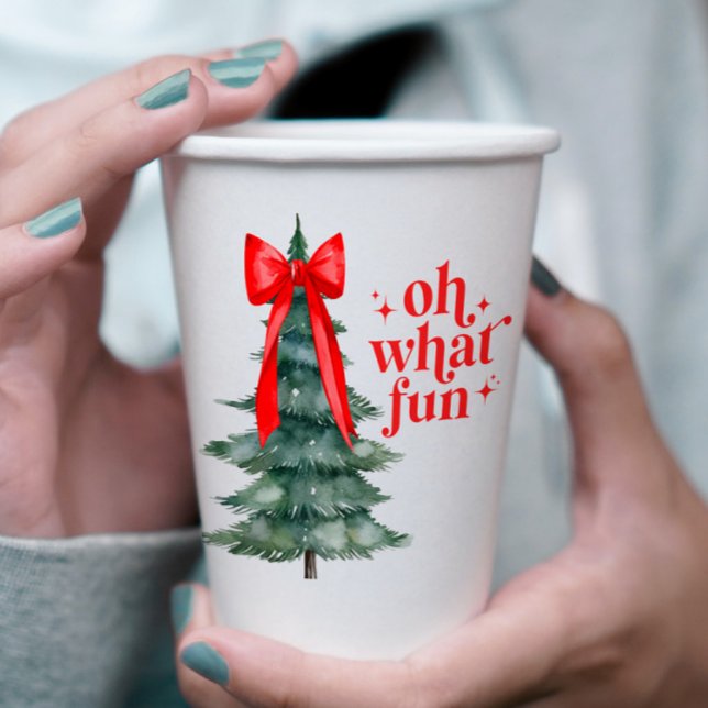 Vasos De Papel Fiesta de feriado de navidades Oh Qué Diversión (Subido por el creador)