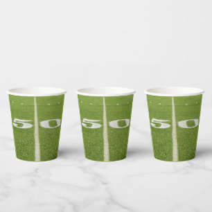 Vasos De Papel fiesta de Fútbol de Línea de 50 Años