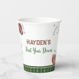 Vasos De Papel Fiesta de fútbol de primer cumpleaños