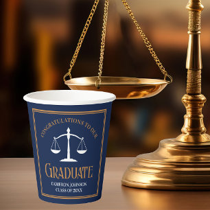 Vasos De Papel Fiesta de Graduación de la Facultad de Derecho en 