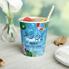 Vasos De Papel Fiesta de grupo de Guay | Invitación de cumpleaños