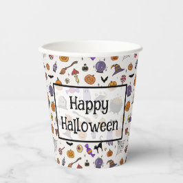 Vasos De Papel Fiesta de Halloween
