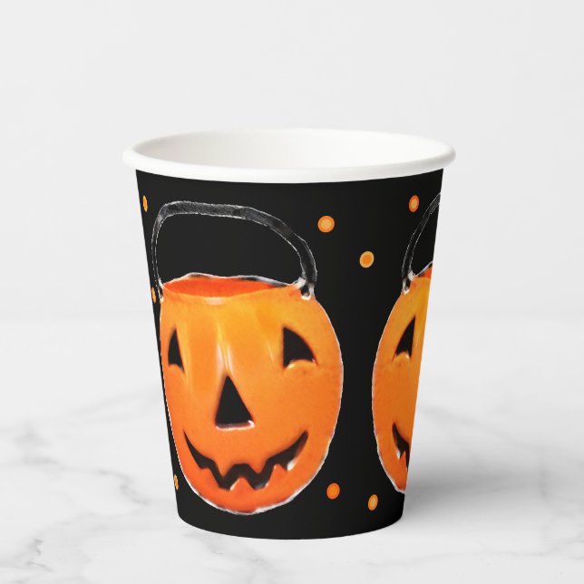 Vasos De Papel Fiesta de Halloween (Anverso)