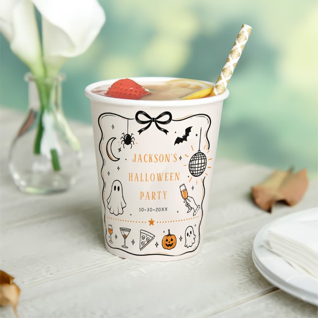 Vasos De Papel fiesta de Halloween (Subido por el creador)