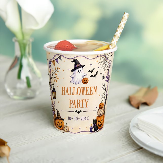 Vasos De Papel fiesta de Halloween  (Subido por el creador)