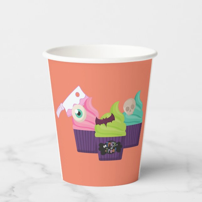 Vasos De Papel Fiesta de Halloween (Anverso)