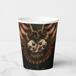 Vasos De Papel Fiesta de Halloween del Payaso Caprichoso