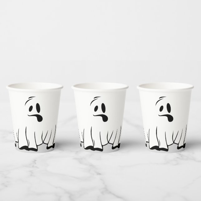 Vasos De Papel Fiesta de Halloween fantasma (Multi)