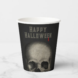 Vasos De Papel Fiesta de Halloween para adultos Spooky Skull