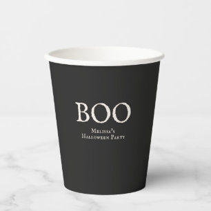 Vasos De Papel Fiesta de Halloween Vintage Boo