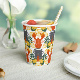 Vasos De Papel Fiesta de hierba de langosta - Celebración del Mar