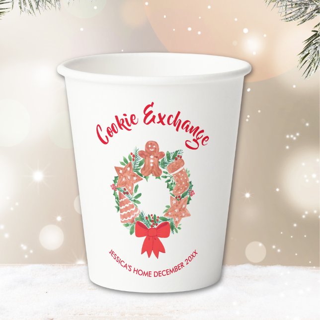 Vasos De Papel Fiesta de intercambio de cookies de Navidades de v (Subido por el creador)