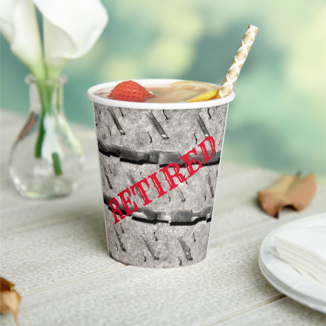 Vasos De Papel Fiesta de Jubilación Cubos de Papel Personalizar (in situ)