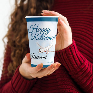 Vasos De Papel Fiesta de Jubilación taza de papel con diseño de a