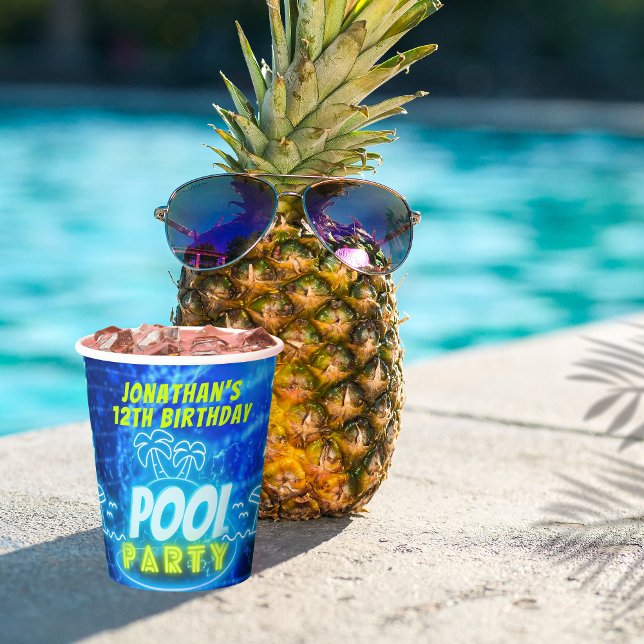 Vasos De Papel Fiesta de la piscina de natalidad para niños brill (Subido por el creador)