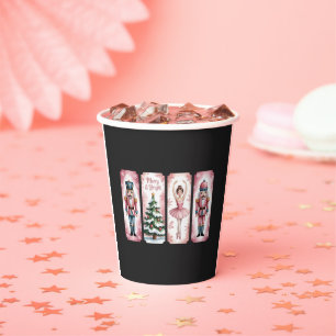 Vasos De Papel Fiesta de Navidad con cascanueces regalo festivo 