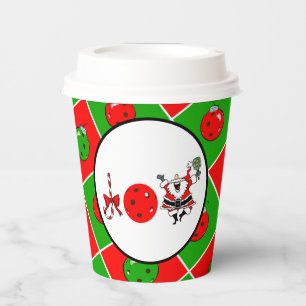 Vasos De Papel Fiesta de Navidad de Pickleball Alegría Adornos Ro