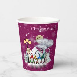 Vasos De Papel Fiesta de Navidades de Elf Quartet