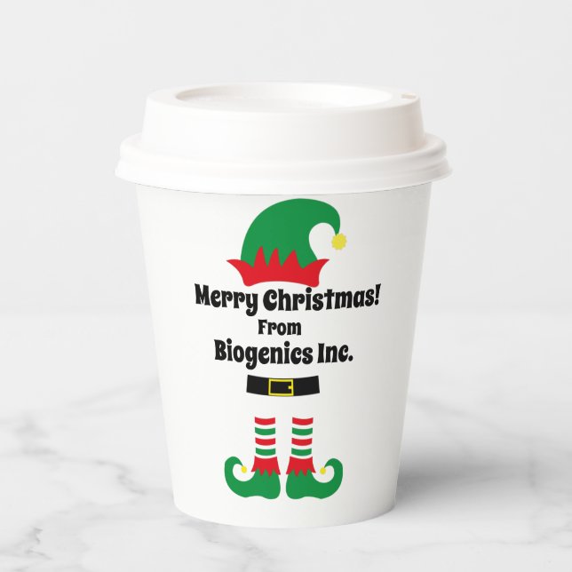 Vasos De Papel Fiesta de Navidades de empresa personalizado (Anverso)