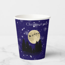 Vasos De Papel Fiesta de Navidades de Santa Sighting