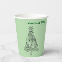 Fiesta de Navidades del árbol verde festivo