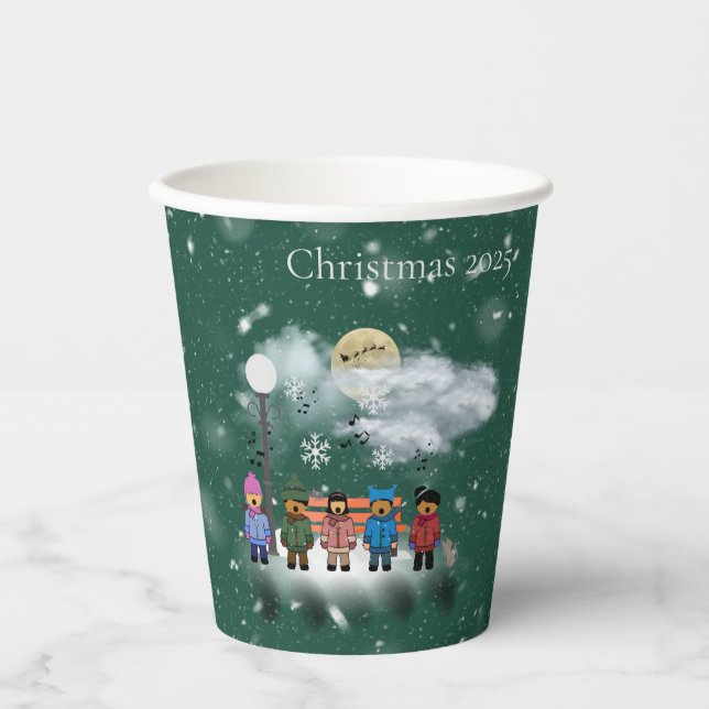 Vasos De Papel Fiesta de Navidades festivos de Quintet (Anverso)