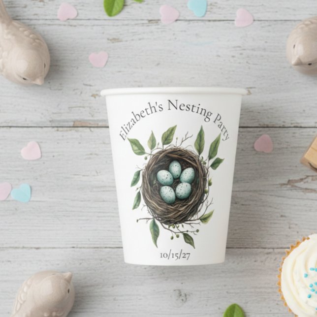 Vasos De Papel Fiesta de Nidificación de Bebé Nido de Pájaro (Subido por el creador)