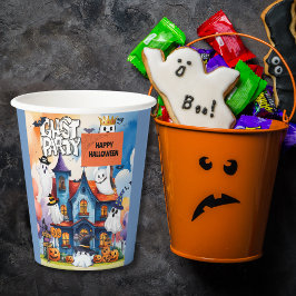 Vasos De Papel Fiesta de niños fantasmas lindos de Halloween