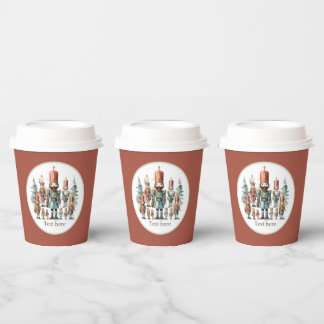 Vasos De Papel Fiesta de nutcracker de acuarela festiva