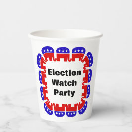 Vasos De Papel Fiesta de Observador Electoral Republicano