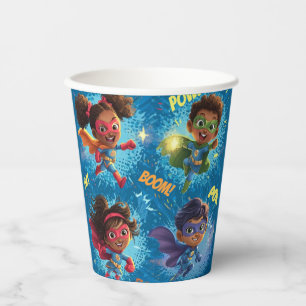 Vasos De Papel Fiesta de Pequeños Superhéroes