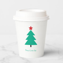 Vasos De Papel Fiesta de Personalizable de árbol de Navidad