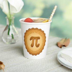 Vasos De Papel Fiesta de Pi Day