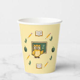 Vasos De Papel Fiesta de Profesores de Búhos Taza de Papel