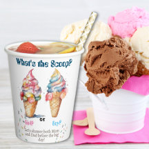 Fiesta de revelación de género de crema de hielo