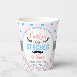 Vasos De Papel fiesta de Revelación de Género Moderno con "Latiga